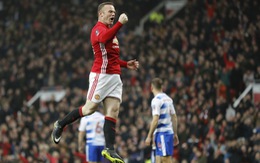 Rooney bắt kịp kỷ lục ghi bàn của Charlton, M.U đè bẹp Reading