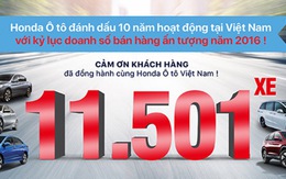 ​Honda Ô Tô đánh dấu 10 năm hoạt động với kỷ lục ấn tượng