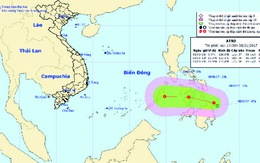 Biển Đông chuẩn bị đón áp thấp nhiệt đới