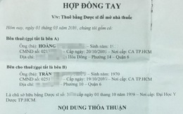 Dược sĩ vô tư cho thuê bằng