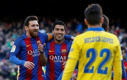 ​Messi và Suarez “nổ súng”, Barca còn kém Real 2 điểm