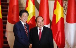 Ảnh lễ đón Thủ tướng Nhật Shinzo Abe tại Hà Nội