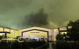 Cháy xưởng sản xuất xe bus của ôtô Trường Hải