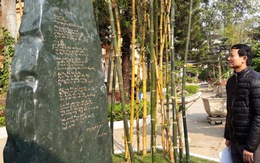 Bài thơ Tre Việt Nam được khắc vào Bia thơ kỷ niệm