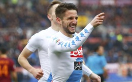 Mertens lập cú đúp, Napoli hạ Roma tại Olimpico