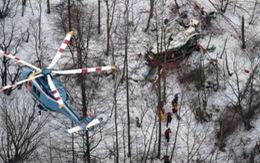 Trực thăng chở 9 người rơi ở Nhật Bản