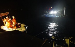 Cứu nạn 10 ngư dân tàu cá Đà Nẵng trôi dạt trên biển