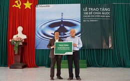 ​Manulife Việt Nam tài trợ 100 bể chứa nước ngọt cho người dân Bến Tre
