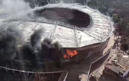 ​Sân vận động CLB hàng đầu Trung Quốc cháy lớn