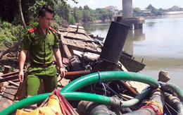 'Cát tặc' nhảy sông Đồng Nai trốn công an