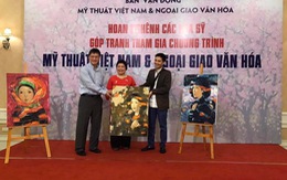 'Quyên góp' tranh Việt, tặng cho các sứ quán nước ngoài tại VN