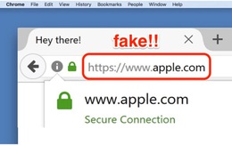 Coi chừng mở trang 'apple.com' nhưng không phải của Apple