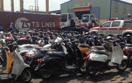 Phát hiện gần 100 xe máy, đồ điện tử cũ tại cảng