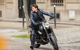 Tom Cruise cưỡi mô tô trên phim trường Mission Impossible 6