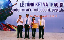 ​Nữ sinh lớp 8 giành giải nhất cuộc thi viết thư quốc tế