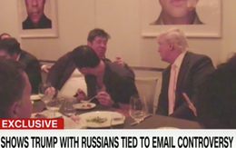 Xuất hiện video ông Trump ăn tối với tỉ phú Nga