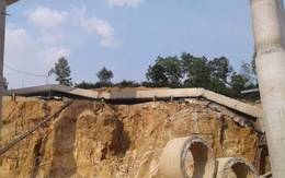 Sập dầm cầu đường cao tốc Hạ Long - Vân Đồn