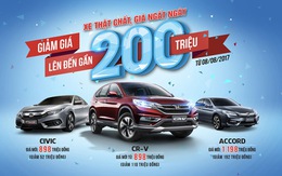 ​Giá mới hấp dẫn cho Honda CR-V, Honda Civic và Honda Accord