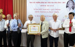 'Vùng đất Nam Bộ quá trình hình thành và phát triển’ đoạt giải Trần Văn Giàu