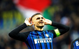 ​Icardi lập cú đúp, Inter hạ Sampdoria lên ngôi đầu