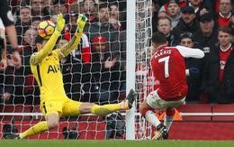Năm phút bùng nổ, Arsenal hạ gục Tottenham tại Emirates