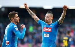 ​Thắng ngược Sampdoria, Napoli giữ vững ngôi đầu