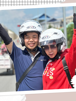 Đưa mẹ U60 đi phượt Campuchia bằng xe máy