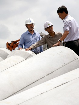 Hoàn thành 95% tuyến ống cấp nước cho sân bay Long Thành