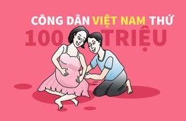 'Chạy đua' làm công dân Việt Nam thứ 100 triệu
