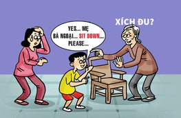 Ngoại choáng vì... ngoại ngữ