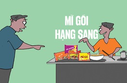 Ăn mì gói hạng thương gia, lo gì thiếu chất