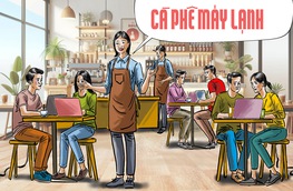 Chiêu kinh doanh của quán cà phê máy lạnh giữa mùa hè