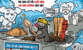 Câu hỏi khó: Tại sao cứ đến cuối năm lại đào đường?