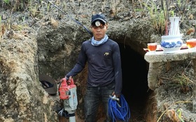 Triệt phá hầm vàng trong núi sâu ở Đắk Lắk