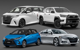 10 mẫu xe bán ít nhất quý 1 đều là thương hiệu Nhật Bản