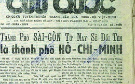 Tìm lại ý tưởng đặt tên Thành phố Hồ Chí Minh