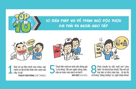10 Biện pháp vui để tránh ngộ độc rượu