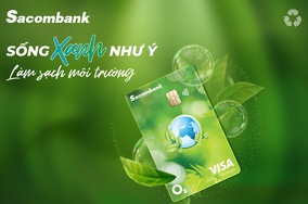 Ra mắt thẻ Sacombank Visa Platinum O₂ hướng đến tiêu dùng xanh