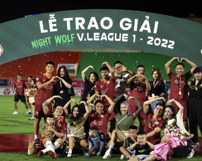 Bảng xếp hạng chung cuộc V-League 2022: Hà Nội vô địch, Sài Gòn xuống hạng