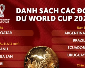 Danh sách các đội đã giành quyền dự World Cup 2022