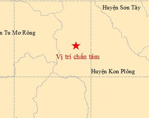 Thêm trận động đất mạnh 3,4 độ Richter ở Kon Tum