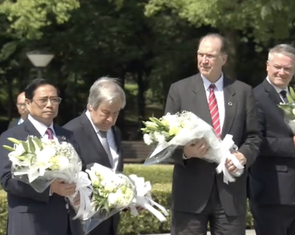 Thủ tướng Phạm Minh Chính cùng lãnh đạo G7 thăm công viên hòa bình Hiroshima