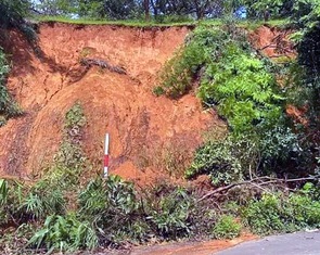 Cảnh báo sạt lở đất trên tuyến đường nối Bình Phước với Lâm Đồng