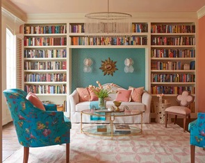 Thư viện tại nhà và nơi hoàn hảo để cuộn tròn với một cuốn sách