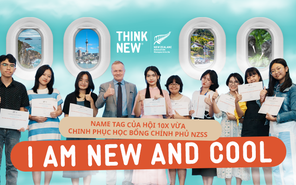Name tag của Hội 10X vừa chinh phục học bổng chính phủ NZSS: I am new and cool