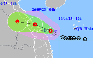 Đêm nay, áp thấp nhiệt đới đổ bộ Quảng Bình - Thừa Thiên Huế, miền Trung mưa rất to