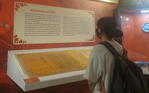 Giới trẻ xem triển lãm rồng Việt tại bảo tàng Lịch sử TP.HCM