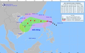 Bão Yinxing tăng cấp, tiến gần quần đảo Hoàng Sa