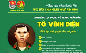 10 câu hỏi trắc nghiệm Anh hùng Tô Vĩnh Diện