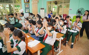 Đội viên THCS Hà Huy Tập, Nguyễn Văn Bé tham gia lớp đối tượng Đoàn